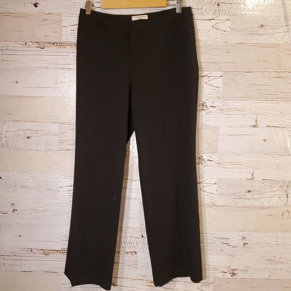 Coldwater Creek Black Straight-Leg Trousers